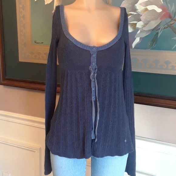 Abercrombie & Fitch Sweaters - Abercrombie  ribbed cable tunic sweater XL